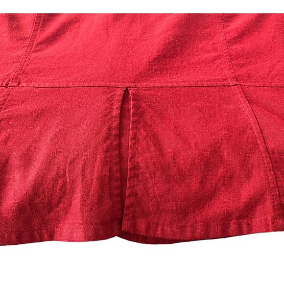 STUDIO EASE WOMAN SHORT SLV, BUTTON, TAILORED BLAZER - TOP, WOMENS, 20W-DARK RED - Picture 9 of 12